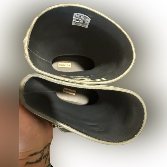 Hunter Women’s Original Short Rain Boots – Gray – Size US 8 / UK 6 / EU 39 - Picture 4 of 9